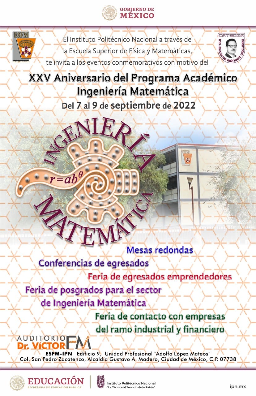 XXV Aniversario del Programa Académico Ingeniería Matemática